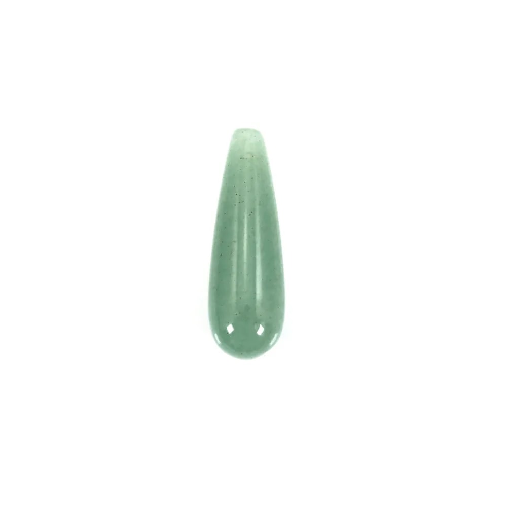 Gota de aventurina semi perforada 7x23mm x 1ud