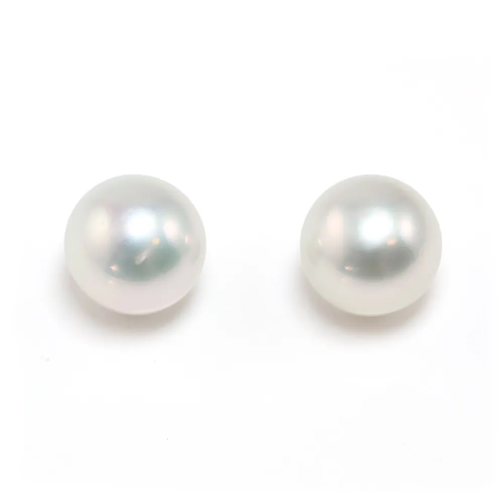 Perla de los mares del Sur/de Australia blanca, redonda, 11-12mm - AAA x 1pc