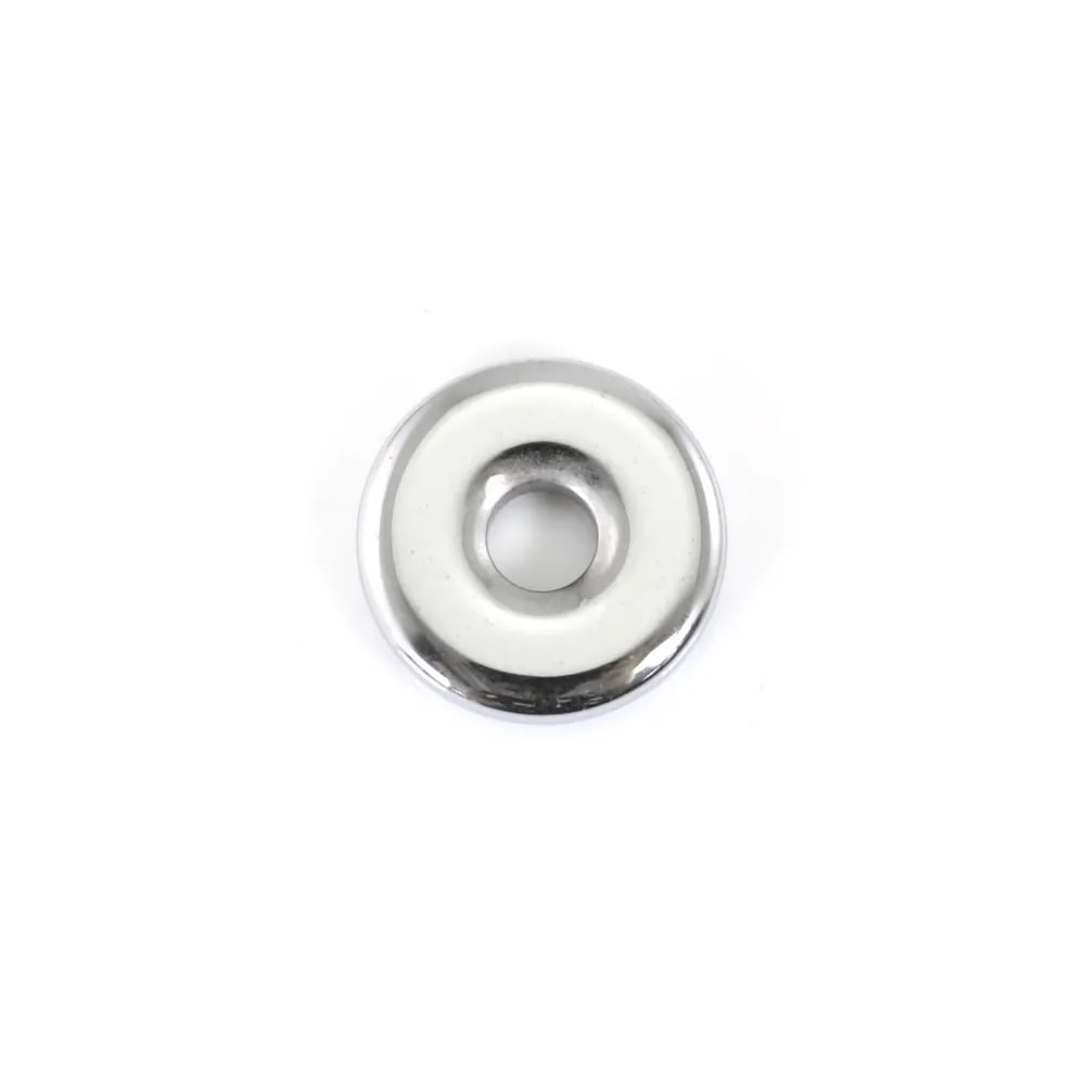 Donut Hematita prateado 12mm x 1pc