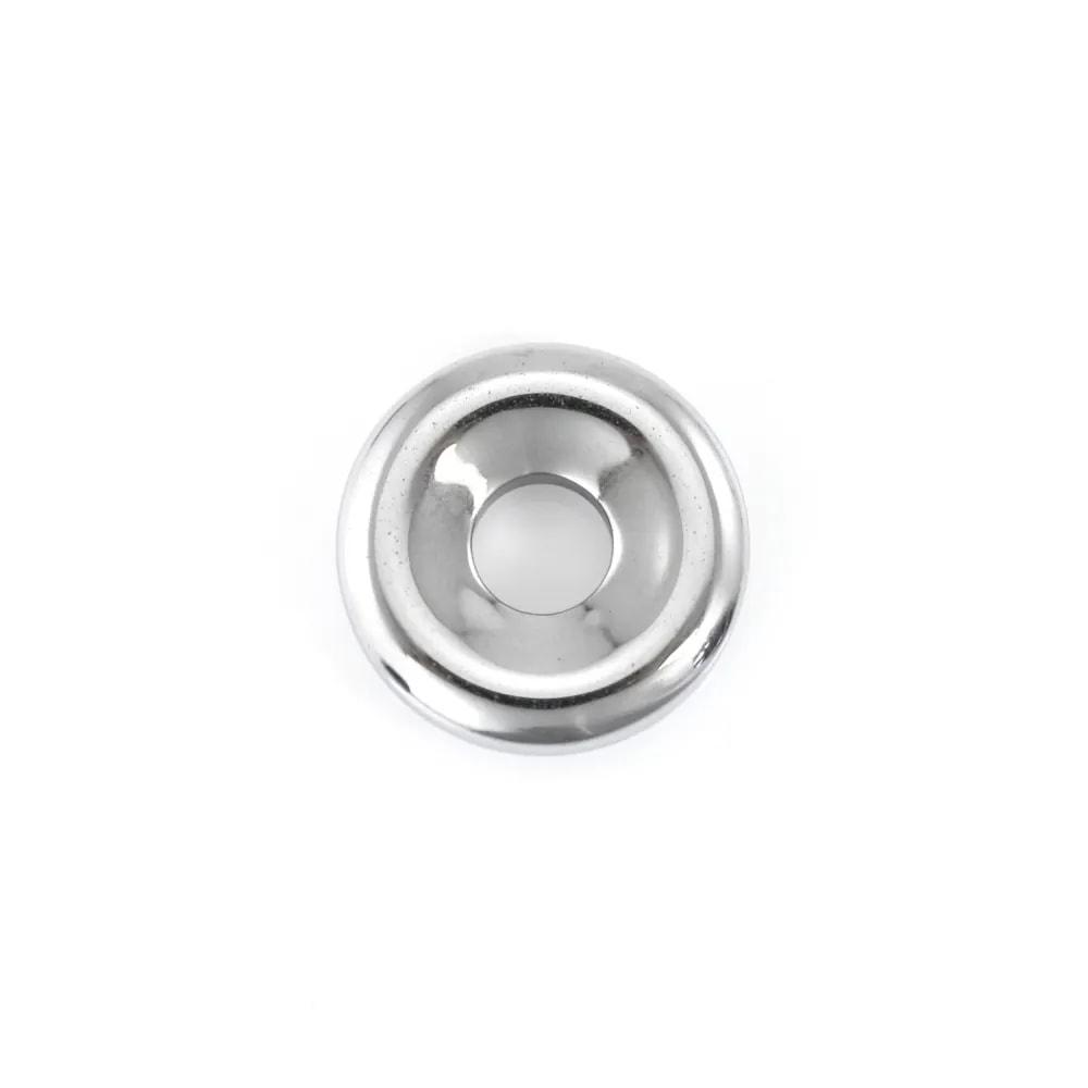 Donut Hematite prateado 15mm x 1pc