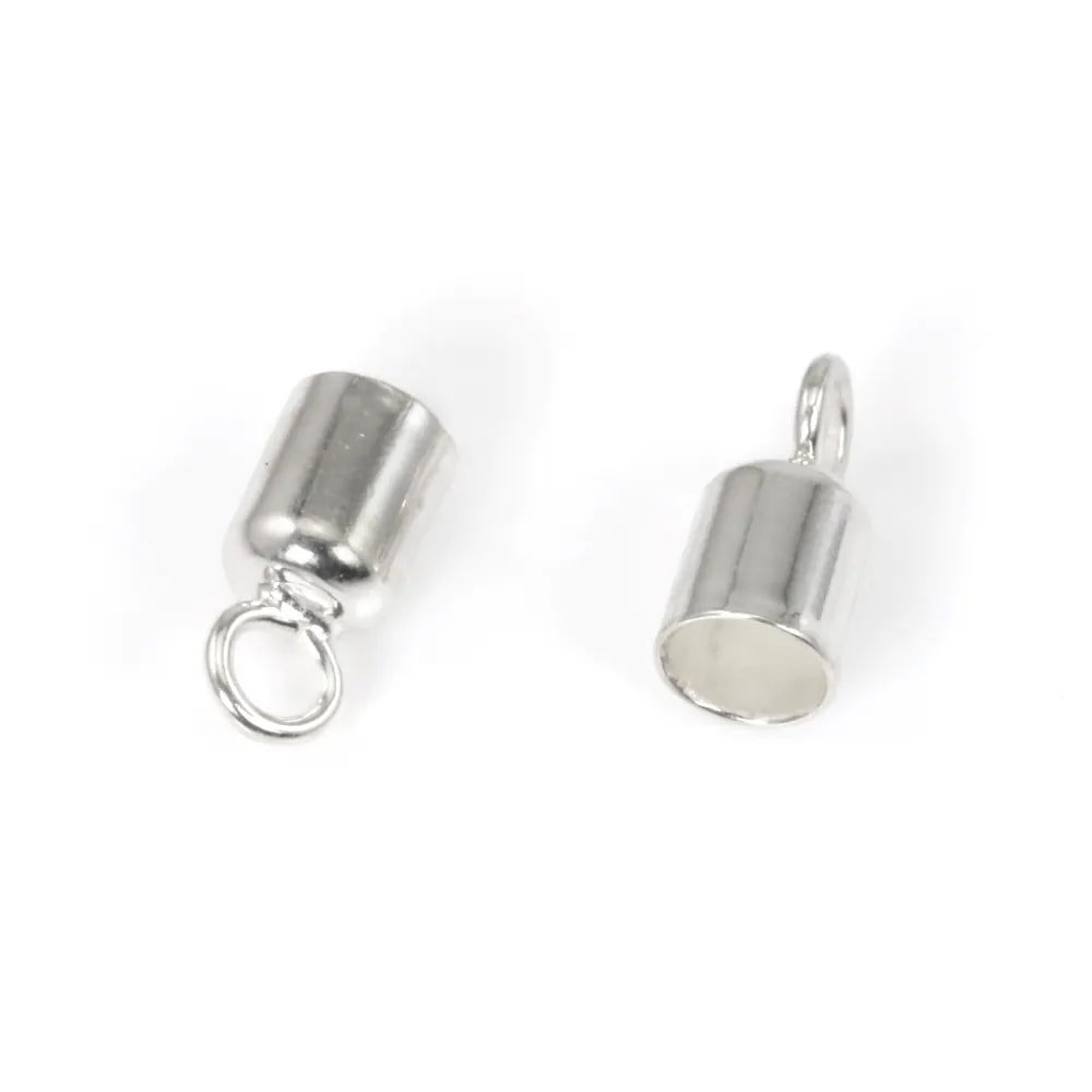 Terminali per cordoncino in argento 925 3mm x 4pz