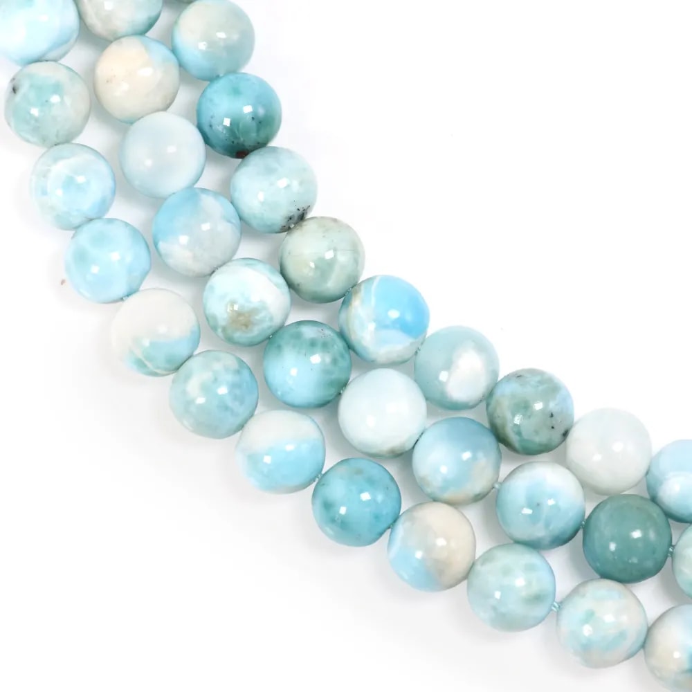 Larimar redondo 10mm x 40cm