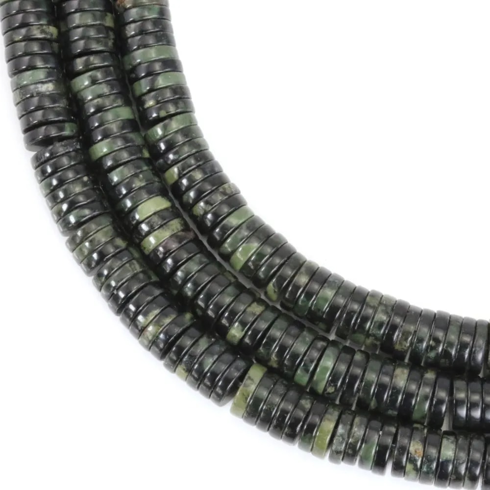 Jaspe Kambaba rondella heishi 1.5x6mm x 39cm