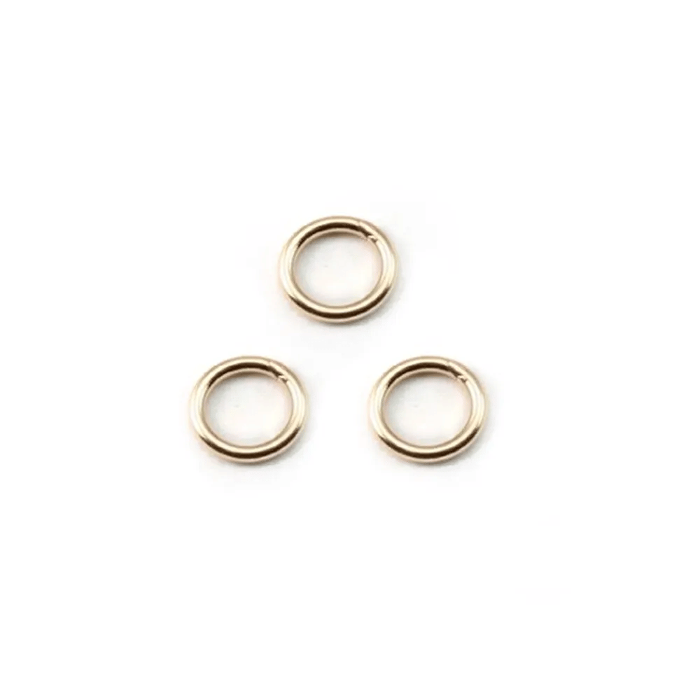 Verschweißte Ringe 0.64x5mm - Gold Filled x 4Stk.