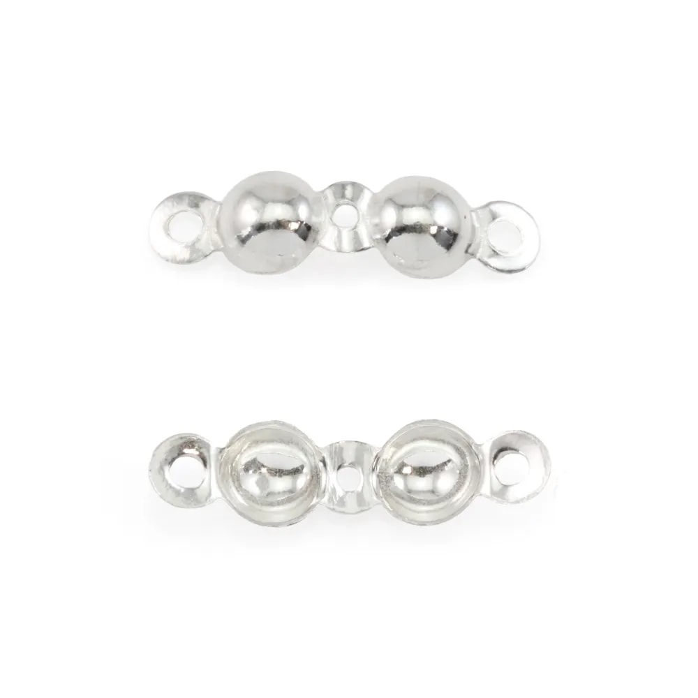 925 silver crimp covers 4mm x 6pcs