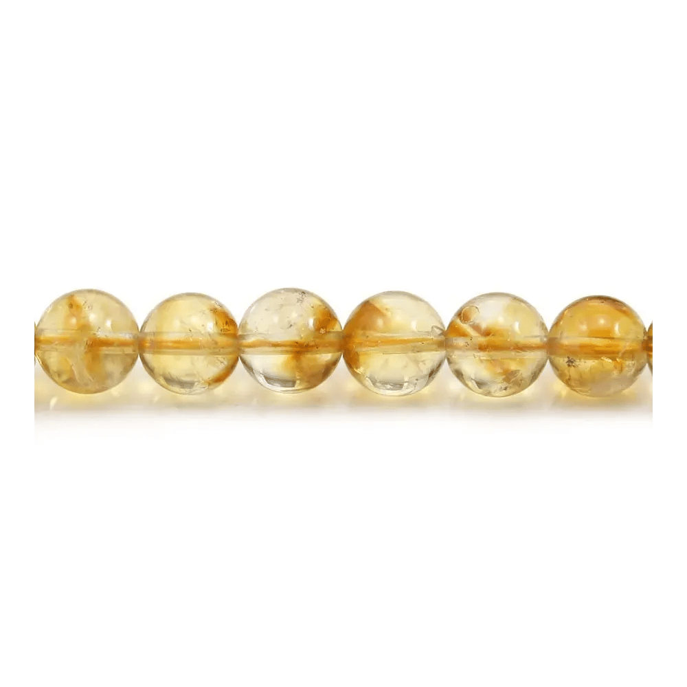 Citrino Redondo 8mm x 4pcs