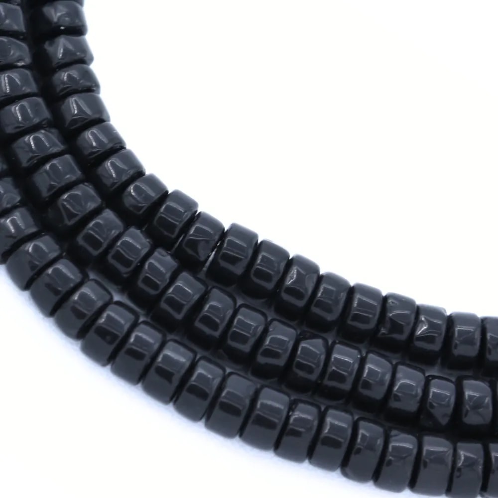 Onyx, Heishi-Scheibe 2x4mm x 38cm