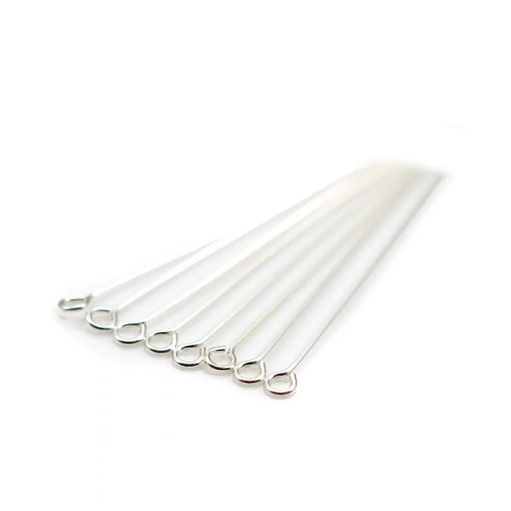 Ringnagel 0.5x30mm - Silber 925 x 6 Stück