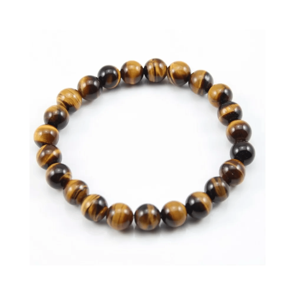 Bracelet Greta Oeil de tigre Boule Ronde 8 MM