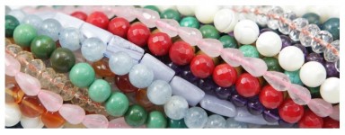 Perle di pietra naturale su filo - Gioielli di moda di design