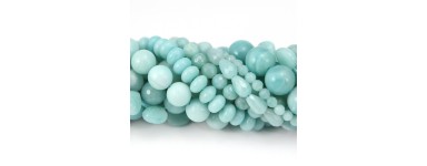 Amazzonite - Perla di pietra naturale - Creazione di gioielli