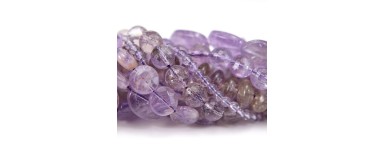 Améthyste claire - Perle pierre naturelle - Fabrication de bijoux