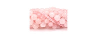 Quartz rose - Perle pierre naturelle - création de bijoux