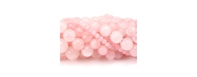 Quarzo rosa - Perlina di pietra naturale - creazione di gioielli