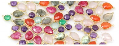 Breloques & Pendentifs en Pierres naturelles sertis