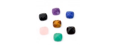 Faceted cushion cut cabochon - Jewelry creation