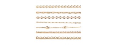 Corrente dourada - Corrente inacabada - Fabrico bijoux Argent