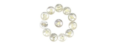 Astrological Sign Mother-of-Pearl - Natural Mother-of-Pearl Pendant | Necklace Creation