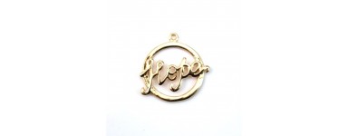 Charm and gold pendant - DIY jewelry creation