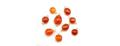 Carnelian set in 925 silver for jewelry making