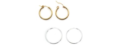 Orecchini Essenziali Basic - Argento 925 e Gold Filled