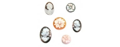 Cameo Shell Cabochon - Italian Artisan Engraving