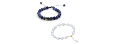 Pulseira de Pérolas de Cultura - Pérolas de Água Doce & Pérola do Tahiti