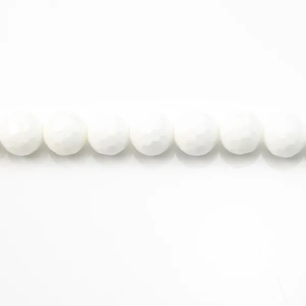 Clam Faceted Round 16mm x 2pcs