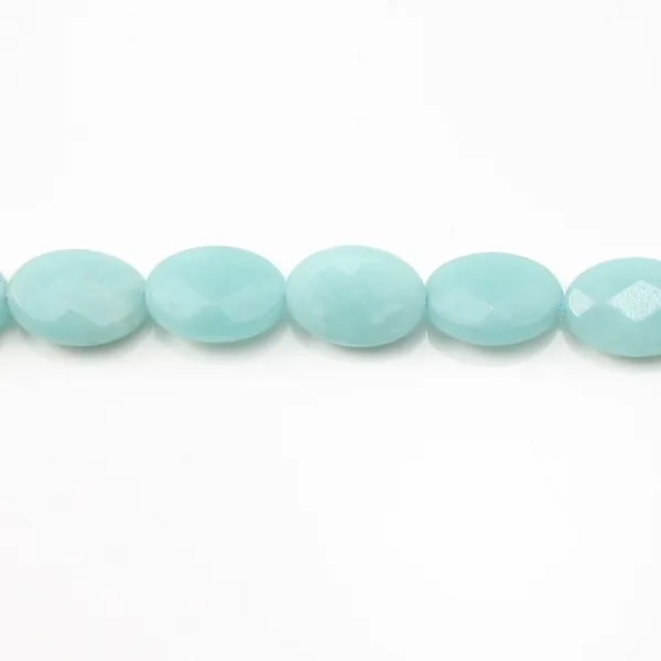 Amazonite Ovale Facette 8x10mm x 40cm