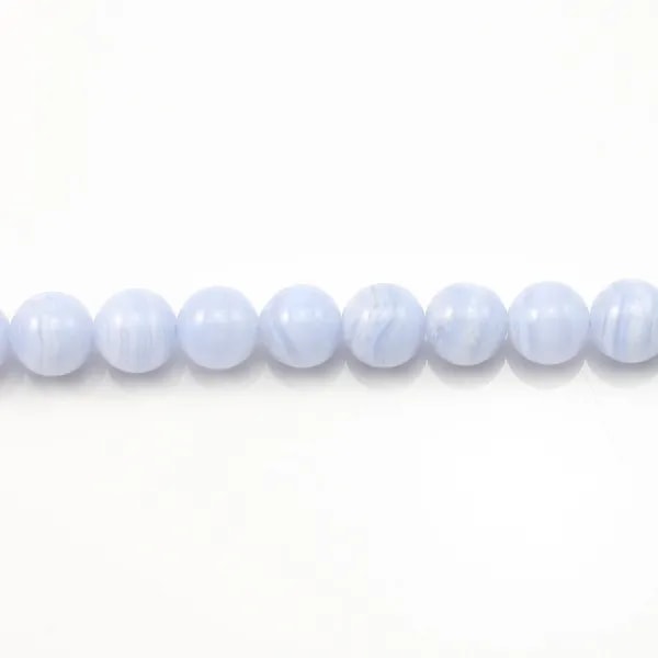Calcédoine Ronde 8mm x 40cm