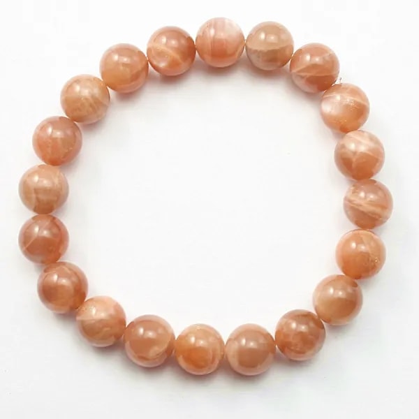 Bracelet Samara Pierre Soleil Boule Ronde 10 MM