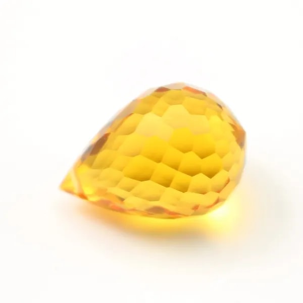 Citrine pear briolette