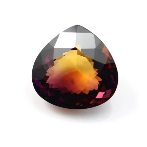 Amétrine Poire 22 x21mm 32.17 CTS