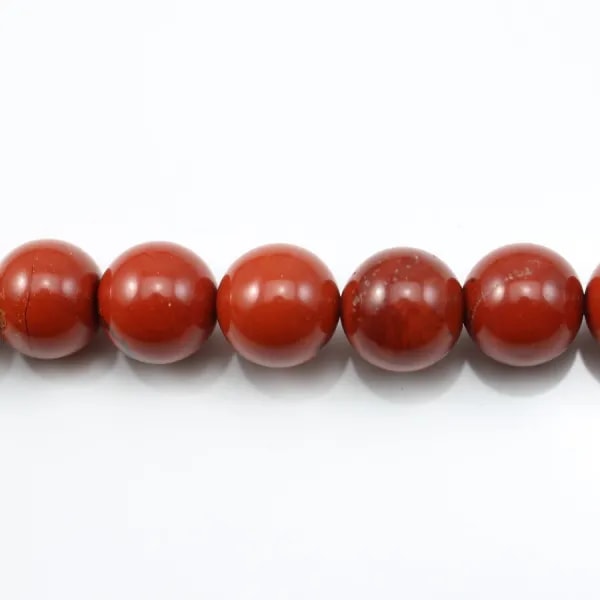 Red Round Jaspe  12mm x 40cm 