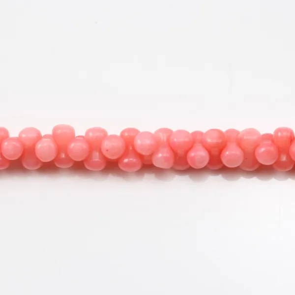 Colored Orange OS Sea Bamboo 3x6mm x 40cm 