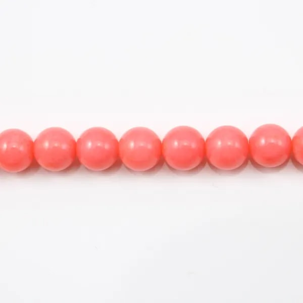 Colored Orange Round Sea Bamboo 6mm x 40cm 