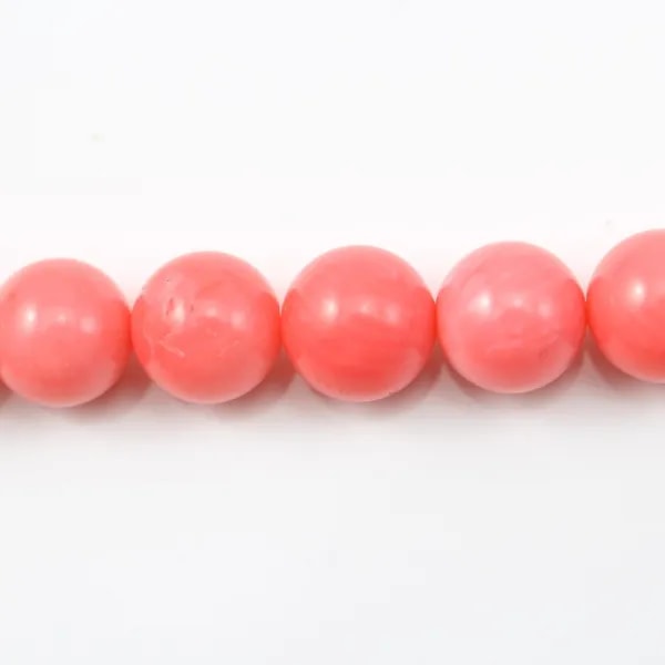 Bambou mer teinté orange Rond 10mm x 40cm 