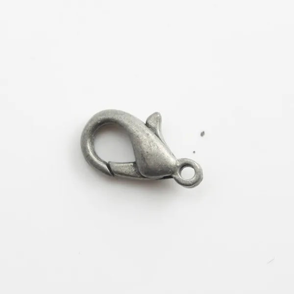 Black colored lobster clasp 11.7mm x1pc