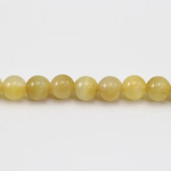 Oeil de Tigre Jaune Or  Ronde 4.5mm x 40cm