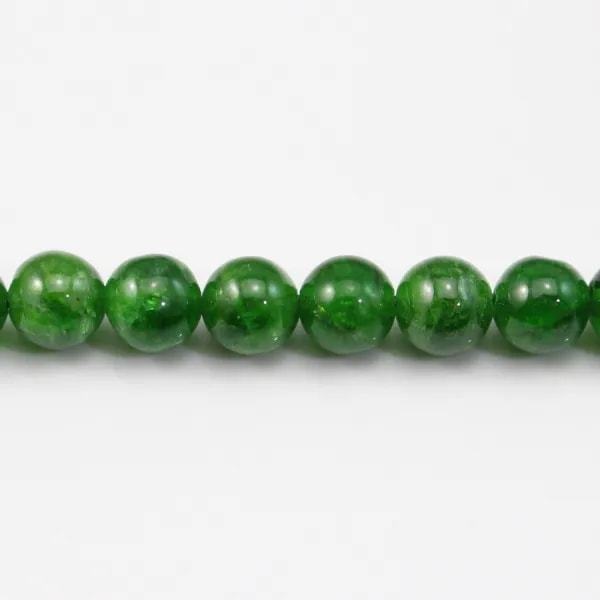 Tsavorite ronde 6mm x 40cm