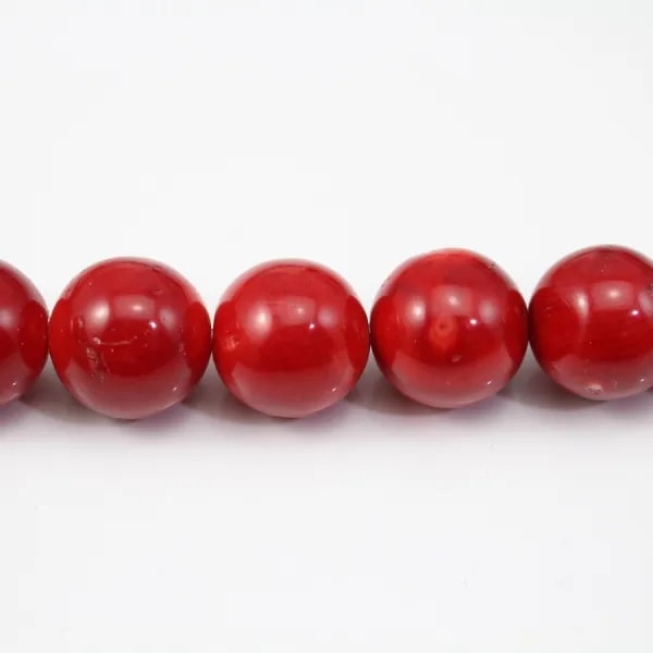 Bambou mer teinte rouge Rond  18mm  x 40cm 