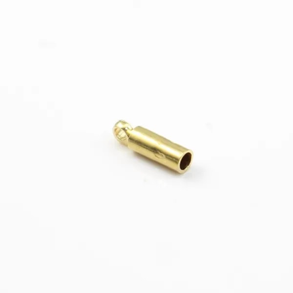 Tips for cordon of 3mm in raw brass x100pcs