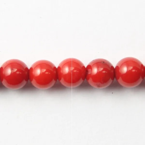 Bambou mer teinte rouge Rond