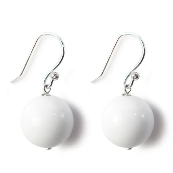 Boucle d'oreille argent 925 benitier 12mm x 2pcs 