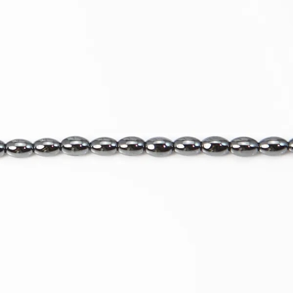 Hématite tonnelet 3x5mm x 40cm 