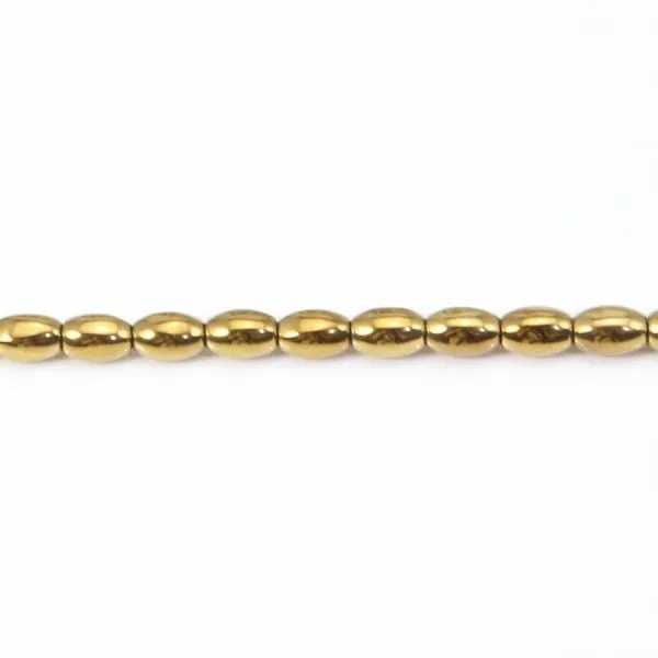 Hématite argenté tonnelet 4x6mm x 10pcs
