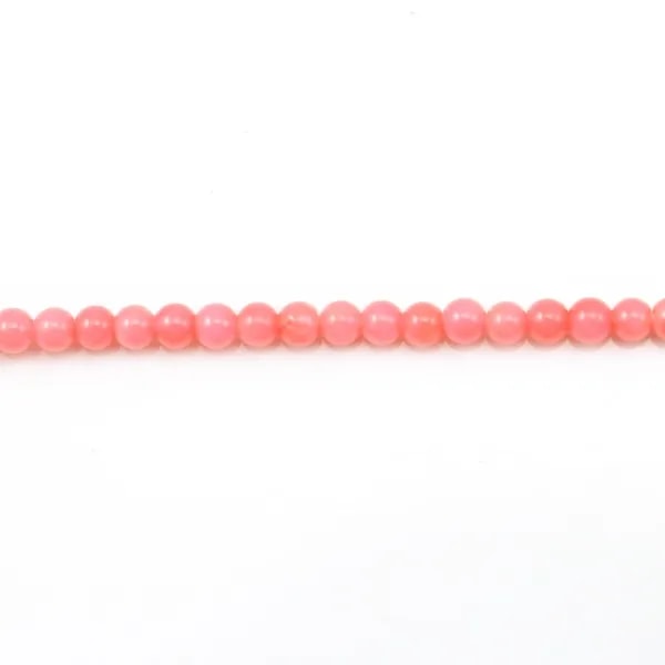 Bambou mer teinté orange Rond 3mm x 40cm 