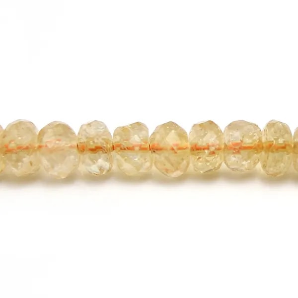 Citrine Rondelle Facette 5x8mm x 40cm