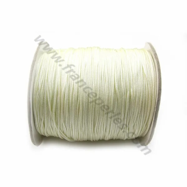 Fil polyester blanc cassé 1mm x 2m