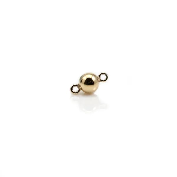 Gold Filled charm, ball shaped with ring, 3mm x 2pcs